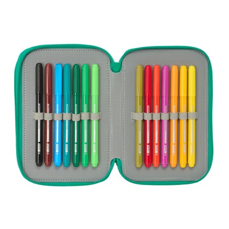 Plumier Triplo Real Betis Balompié Acquamarina 12,5 x 19,5 x 5,5 cm 37 Pezzi