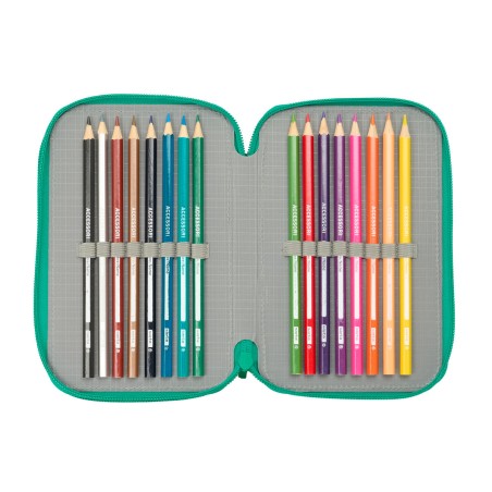 Plumier Triplo Real Betis Balompié Acquamarina 12,5 x 19,5 x 5,5 cm 37 Pezzi