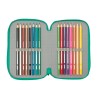 Plumier Triplo Real Betis Balompié Acquamarina 12,5 x 19,5 x 5,5 cm 37 Pezzi