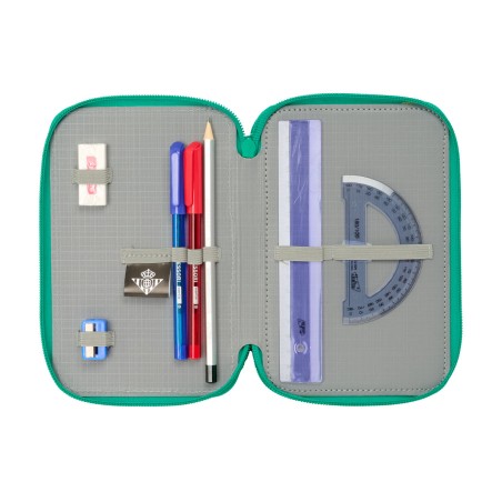 Plumier Triplo Real Betis Balompié Acquamarina 12,5 x 19,5 x 5,5 cm 37 Pezzi