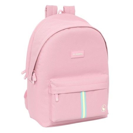 Zaino per PC Portatile e Tablet con Uscita USB El Ganso Basics Rosa