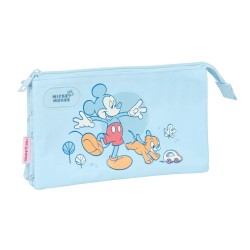 Portaoggetti Triplo Mickey Mouse Clubhouse Baby Azzurro Chiaro 22 x 12 x 3 cm