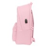 Zaino per PC Portatile e Tablet con Uscita USB El Ganso Basics Rosa