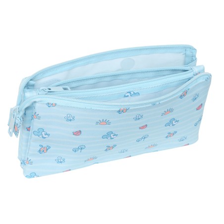 Portaoggetti Triplo Mickey Mouse Clubhouse Baby Azzurro Chiaro 22 x 12 x 3 cm