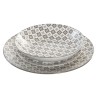 Servizio di Piatti Home ESPRIT Beige Porcellana Moderno 18 Pezzi