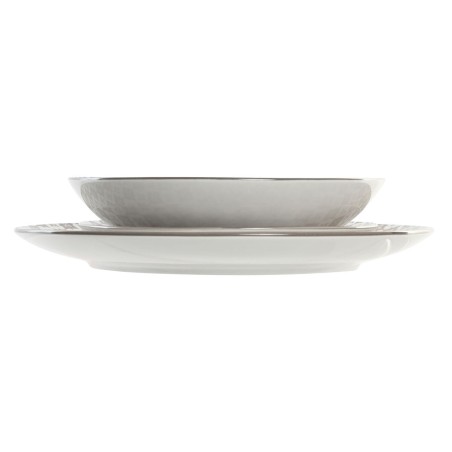Servizio di Piatti Home ESPRIT Beige Porcellana Moderno 18 Pezzi