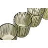 Set di Bicchieri Home ESPRIT Verde Cristallo Con rilievo 420 ml (6 Unità)