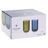 Set di Bicchieri Home ESPRIT Verde Cristallo Con rilievo 420 ml (6 Unità)