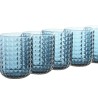 Set di Bicchieri Home ESPRIT Azzurro Cristallo 275 ml (6 Unità)