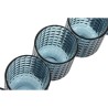 Set di Bicchieri Home ESPRIT Azzurro Cristallo 275 ml (6 Unità)