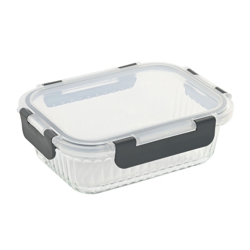 Porta pranzo Home ESPRIT Trasparente polipropilene Vetro Borosilicato 640 ml