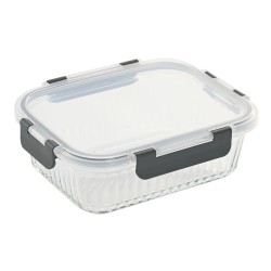 Porta pranzo Home ESPRIT Trasparente polipropilene Vetro Borosilicato 1,5 L