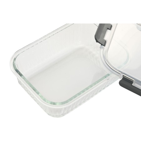 Porta pranzo Home ESPRIT Trasparente polipropilene Vetro Borosilicato 1,5 L