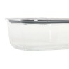 Porta pranzo Home ESPRIT Trasparente polipropilene Vetro Borosilicato