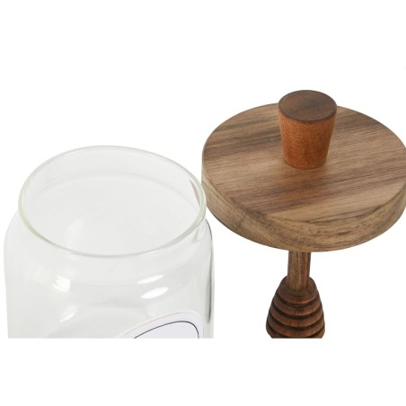 Barattolo Home ESPRIT Trasparente Naturale 500 ml