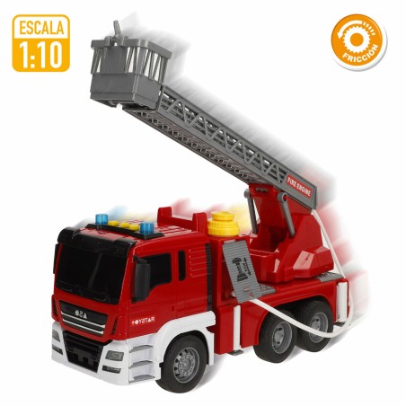 Camion Pompieri con Luci e Suoni Speed & Go 34 x 25 x 12 cm (4 Unità)