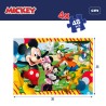 Set di 4 Puzzle Mickey Mouse 35 x 1,5 x 25 cm 48 Pezzi (6 Unità)