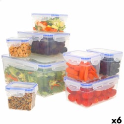 Set di Contenitori da Cucina Ermetici Impilabili Max Home 27 x 12 x 20 cm 6 Unità