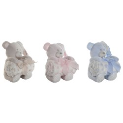 Set Regalo per Neonati Home ESPRIT Azzurro Beige Rosa Poliestere (3 Unità)
