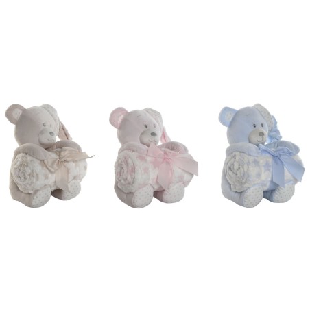 Set Regalo per Neonati Home ESPRIT Azzurro Beige Rosa Poliestere (3 Unità)