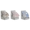 Set Regalo per Neonati Home ESPRIT Azzurro Beige Rosa Poliestere (3 Unità)