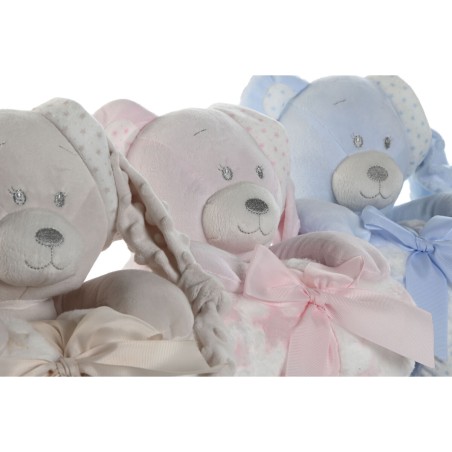 Set Regalo per Neonati Home ESPRIT Azzurro Beige Rosa Poliestere (3 Unità)