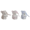 Peluche Home ESPRIT Azzurro Beige Rosa Poliestere 20 x 10 x 15 cm (3 Unità)
