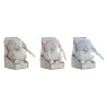 Peluche Home ESPRIT Azzurro Beige Rosa Poliestere 20 x 10 x 15 cm (3 Unità)