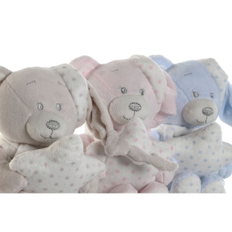 Peluche Home ESPRIT Azzurro Beige Rosa Poliestere 20 x 10 x 15 cm (3 Unità)
