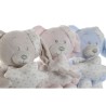 Peluche Home ESPRIT Azzurro Beige Rosa Poliestere 20 x 10 x 15 cm (3 Unità)