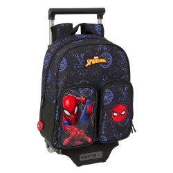 Trolley per la Scuola Spider-Man Attack Nero 27 x 33 x 10 cm