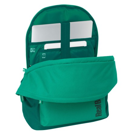 Zaino per PC Portatile e Tablet con Uscita USB Real Betis Balompié Verde