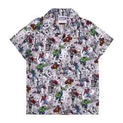 Maglia a Maniche Corte per Bambini Marvel Grigio chiaro
