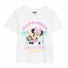 Maglia a Maniche Corte per Bambini Minnie Mouse Bianco