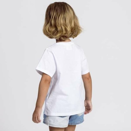 Maglia a Maniche Corte per Bambini Frozen Bianco