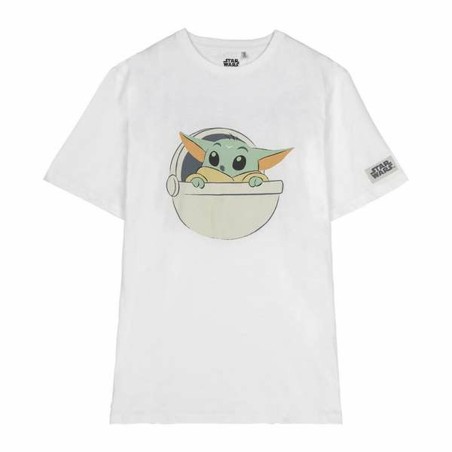 Maglia a Maniche Corte Donna The Mandalorian Bianco