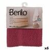 Telo da bagno Berilo 5312 Rosso Granato 80 % cotone 20 % Poliestere 50 x 0,5 x 90 cm (6 Unità)