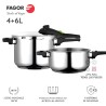 Set di pentole Express Fagor Acciaio inossidabile 10 L 2 Pezzi