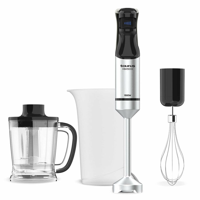 Frullatore ad Immersione Taurus HBA1500X Nero Argentato 1500 W Frullatore ad Immersione Taurus HBA1500X Nero Argentato 1500 W