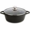 Casseruola con coperchio Valira 4141/25 Nero Ø 24 cm