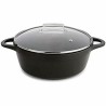 Casseruola con coperchio Valira 4141/25 Nero Ø 24 cm
