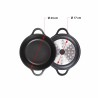 Casseruola con coperchio Valira 4141/25 Nero Ø 24 cm