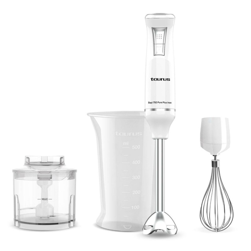 Frullatore ad Immersione Taurus BAPI 750 PURE PLUS Bianco 750 W Frullatore ad Immersione Taurus BAPI 750 PURE PLUS Bianco 750 W