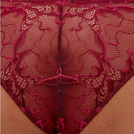Slip Black Limba Caudel  Rosso Granato