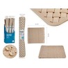 Tappeto da bagno Berilo AR1910106 Beige PVC 0,03 x 50 x 50 cm (6 Unità)