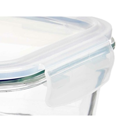 Porta pranzo Vivalto 90549 Trasparente Silicone Vetro Borosilicato 1 L 22 x 7 x 16,5 cm (12 Unità)