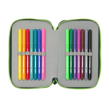 Astuccio Doppio Real Betis Balompié Verde 12.5 x 19.5 x 4 cm 28 Pezzi