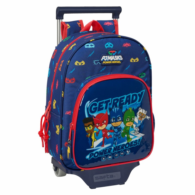 Trolley per la Scuola PJ Masks Ready Blu Marino 26 x 34 x 11 cm Trolley per la Scuola PJ Masks Ready Blu Marino 26 x 34 x 11 cm