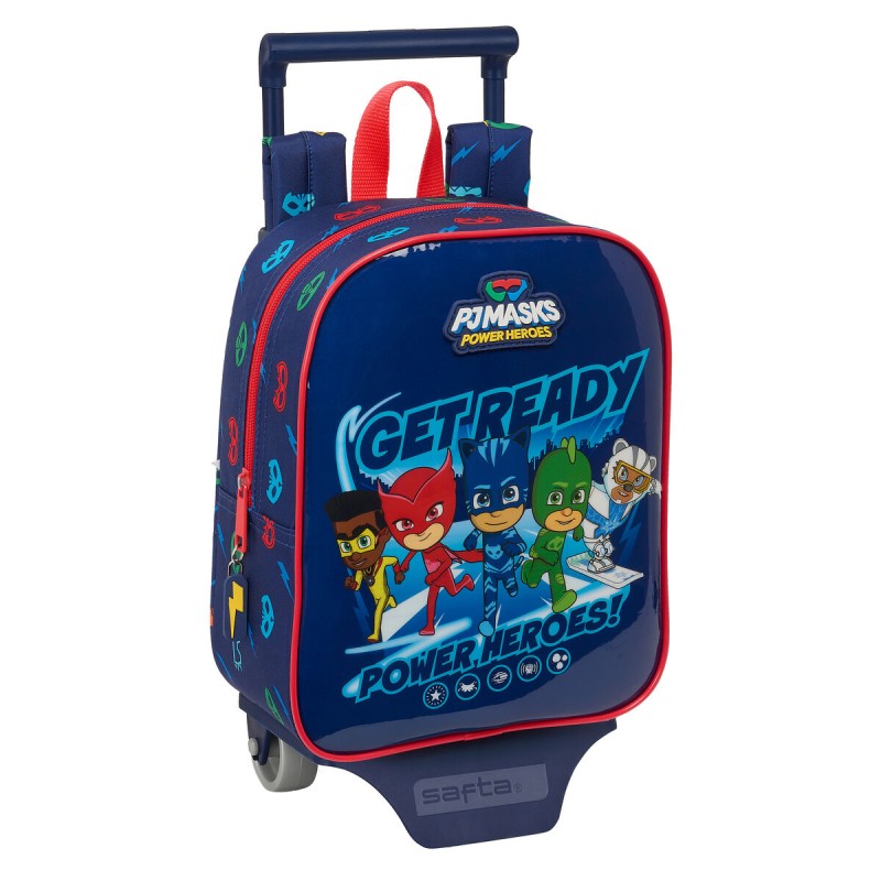 Trolley per la Scuola PJ Masks Ready Blu Marino 22 x 27 x 10 cm Trolley per la Scuola PJ Masks Ready Blu Marino 22 x 27 x 10 cm