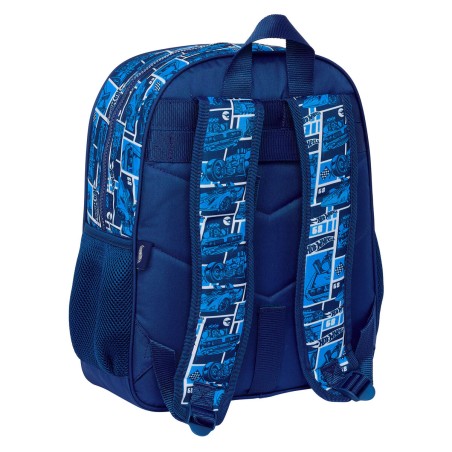 Zaino Scuola Hot Wheels Sonny Blu Marino 32 x 38 x 12 cm